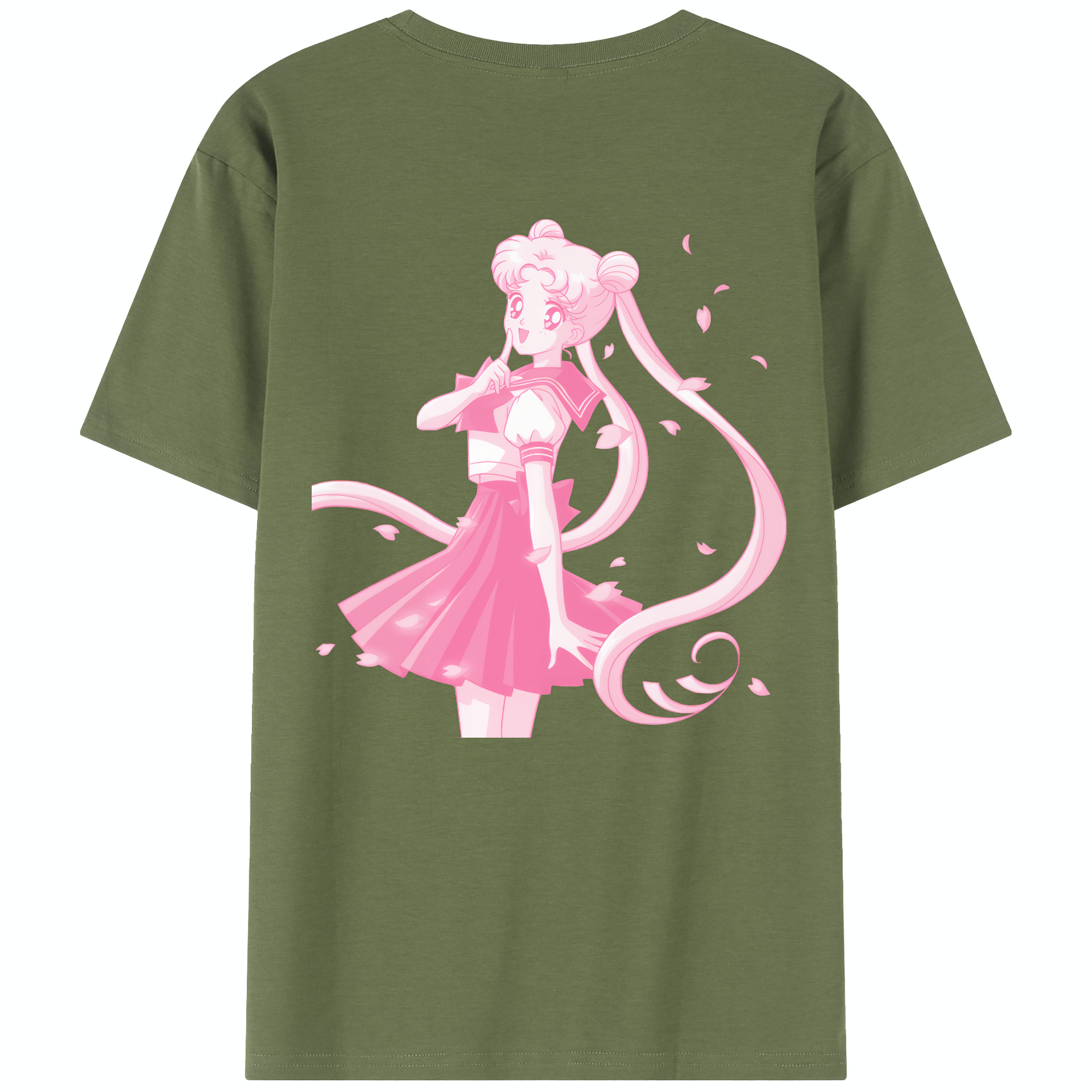 （画像用） 美少女戦士セーラームーン 愛野 美奈子 あいの みなこ Sailor Moon Aino Minako 綿100％半袖Tシャツ（背面プリント）